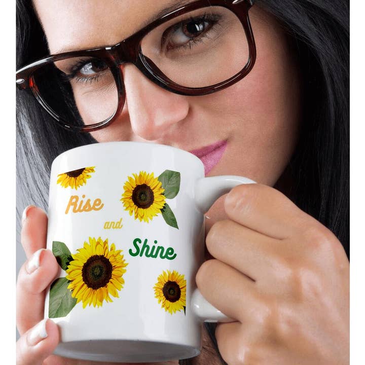 3dRose - Wholesale Coffee Mug - 3dRose, Image of quote Rise and shine, Mug9