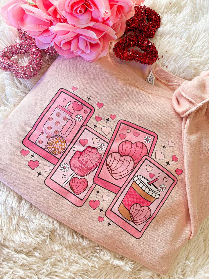 Latina Girly Sweatshirt zum Valentinstag für den Großhandel von Lovely JEN's Designs