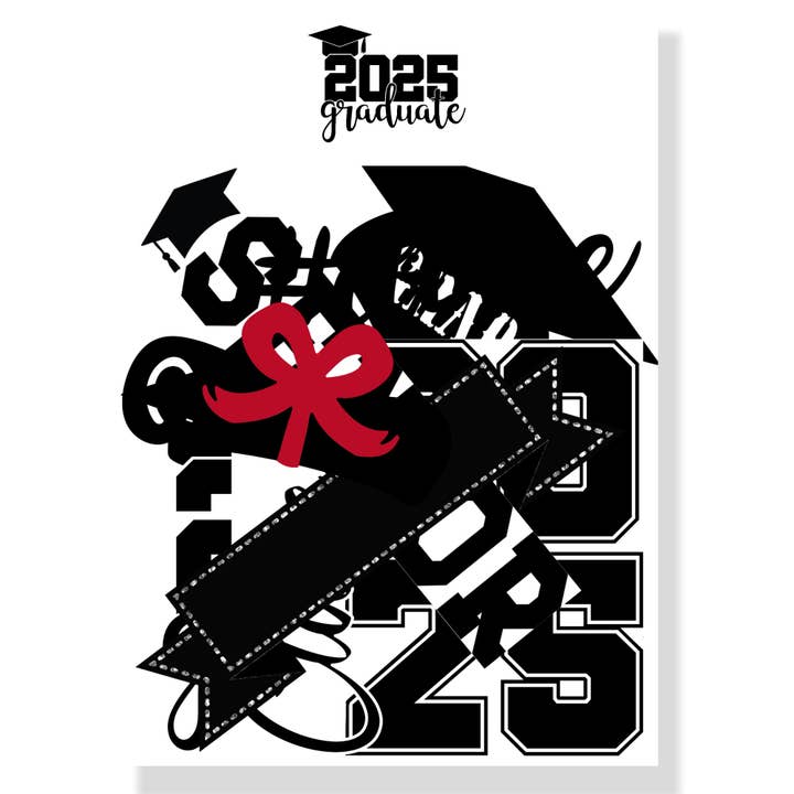Graduate 2025 Collection Laser Cut Scrapbook Ephemera Embellishments by SSC Designs - 3 Packs for wholesale by SSC Wholesale