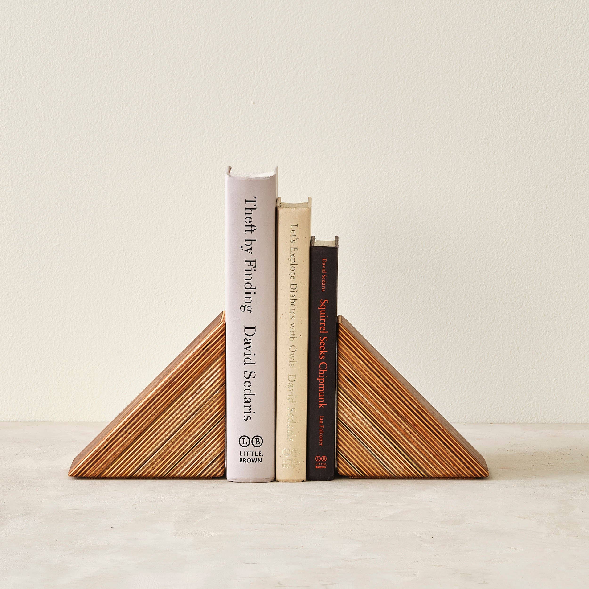 Relic Modern™ | Furniture & Objects - Wholesale Bookend - Modern Walnut & Baltic Birch Wood Bookends - Sold as a Pair3