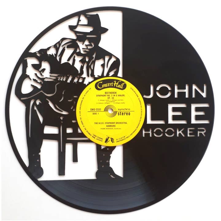 Vinyl Record Art - John Lee Hooker for wholesale by Broken Record