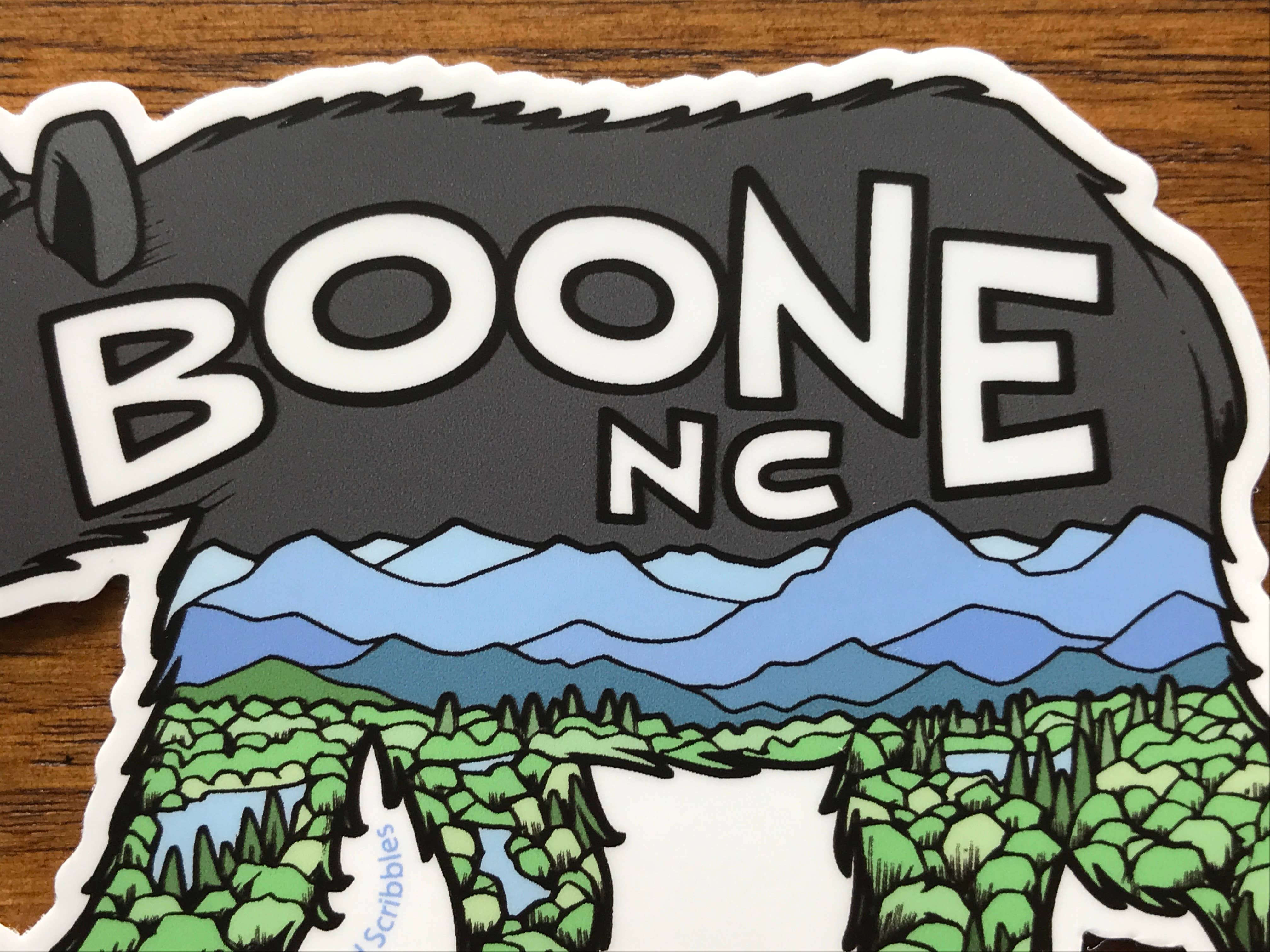 Sprouted Scribbles - Wholesale Sticker - Cute Boone NC Sticker Walking Bear Human Drawn Vinyl Decal5