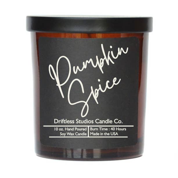 Pumpkin Spice Scented Fall Soy Wax Candle - 10oz Jar + Lid and other Purchase Wholesale pumpkin spice latte candle. Free Returns & Net 60 Terms on Faire trending on Faire.