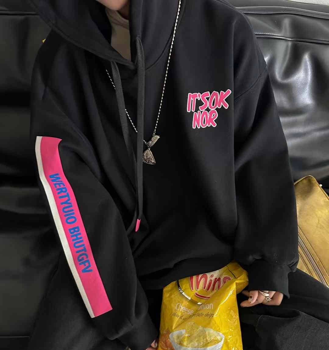 Chilli Girl Collection - Vente Sweat à capuche – femme - Sweat à capuche oversize avec lettres appliquées11