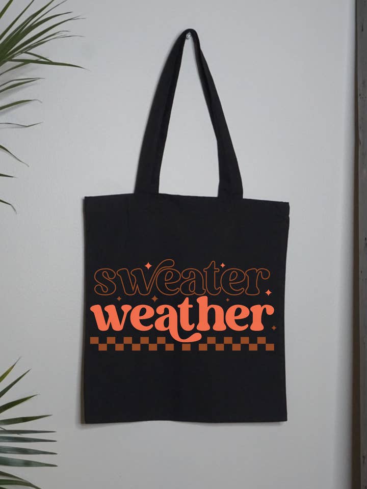 Sweater Weather Tote for wholesale by Shop Alloe | Print & Media Co.
