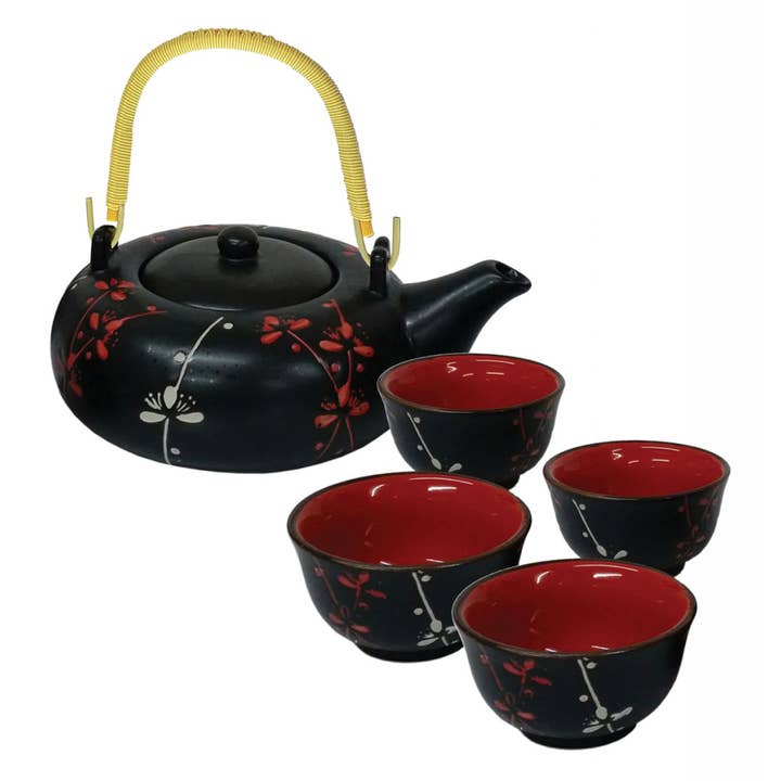 Service à thé Fleur de Printemps pour la vente par Mandarin Arts Ltd