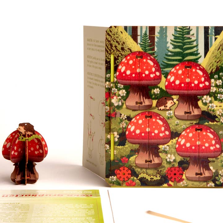 Formes Berlin GbR - Wholesale Christmas Decoration - Fly Agaric - 3D Decorative Greeting Card1