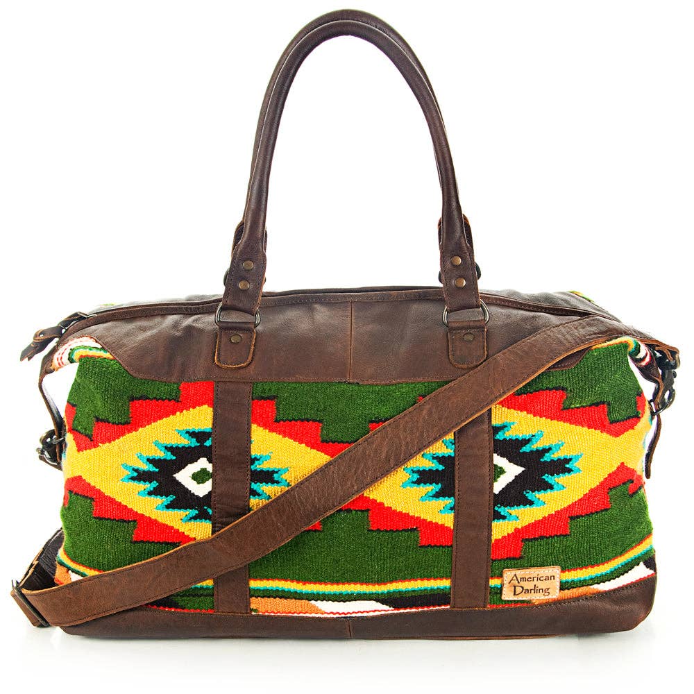 LS Western - Vente Sac de voyage – femme - Sac de voyage en laine et cuir du sud-ouest LC-ADBG460 Sac de selle tissé à la main33