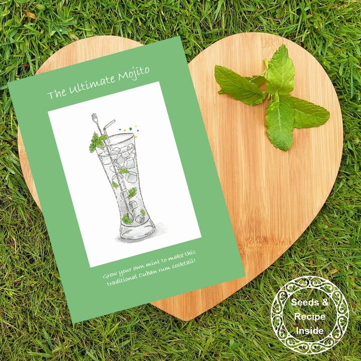 Seeds with Love - Wholesale Recipe Card - Seed & Recipe Card - Ultimate Mojito Cocktail