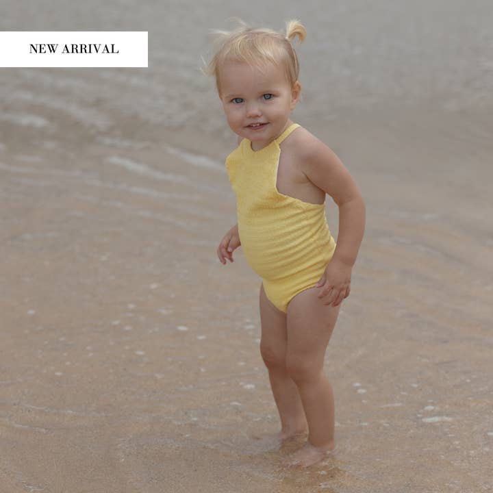 Daisy Crinkle One Piece - Mango for wholesale by Anchor & Arrow