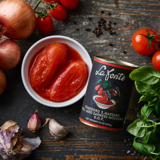 Gourmica - Wholesale Sauce - La Fonte San Marzano Tomatoes PDO (14oz)1