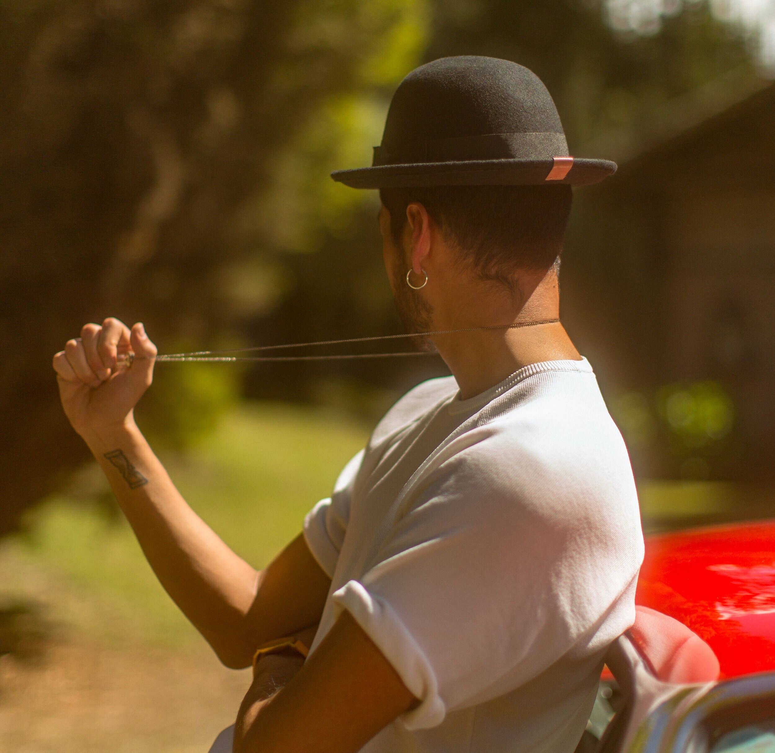 Elegancia Tropical Genuine Panama Hats – Engroshandel Bowler hat - Unisex – London Style Bowler Efterår Hat Sort - Unisex2