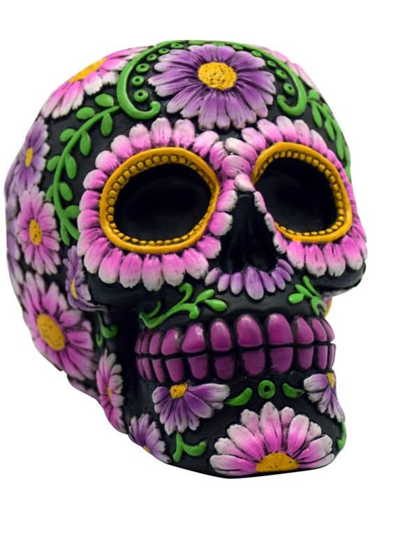 Black/Pink Sugar Skull Bank for wholesale by Fantasy Gifts