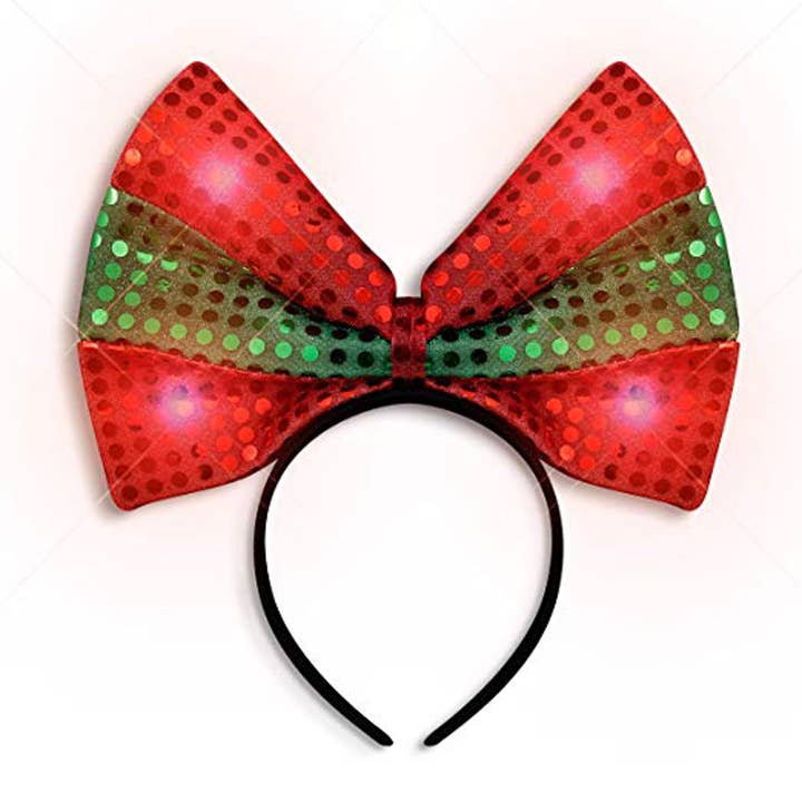 Blinkee.com, LLC – wholesale Fashion headband – women's – LED Christmas Bow Light Up Headband