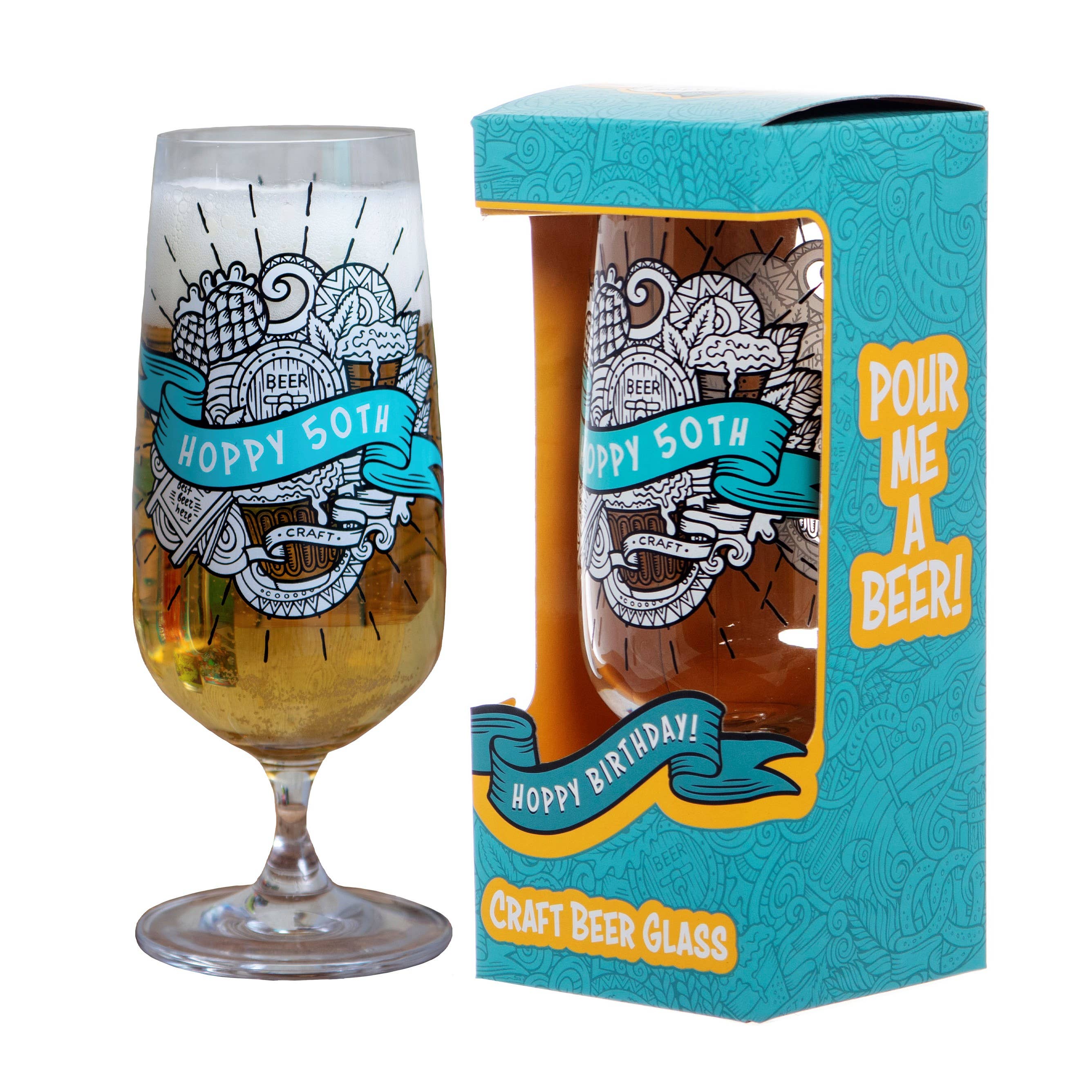 Boxer Gifts EU – wholesale Ölglas/-mugg – 50-års hantverksölglas1