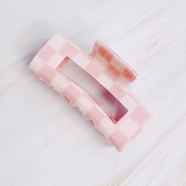 Ellison+Young - Wholesale Hair Clip - Women's - Checker Lovers Hair Claw