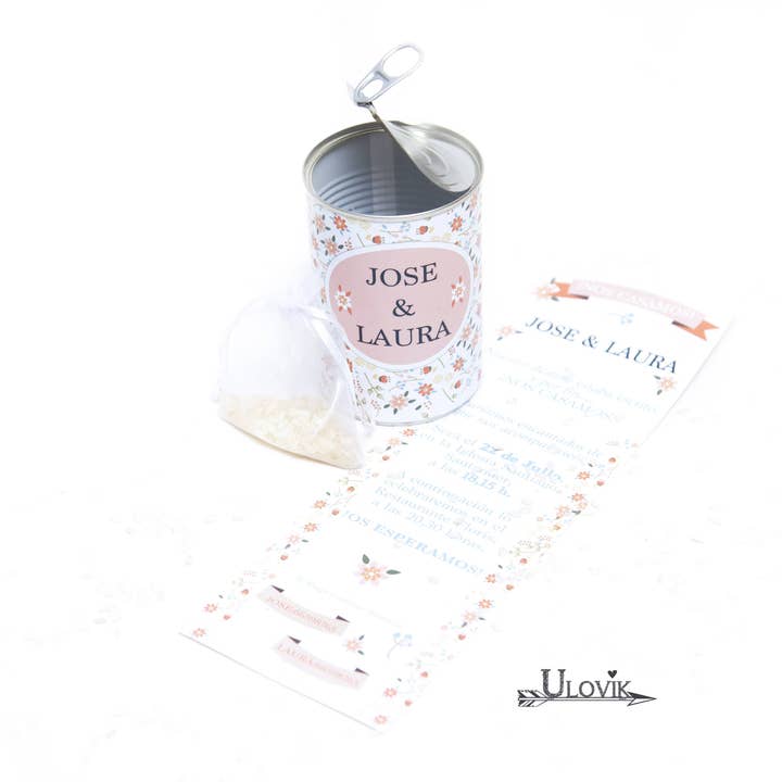 Bryllup Invitation Tin Card „Spring“ for engroshandel hos Ulovik