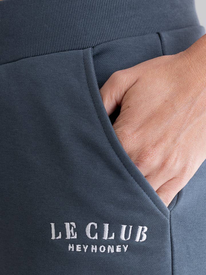 Calças de Moletom Cuff Le Club Verde-azulado por atacado de Hey Honey