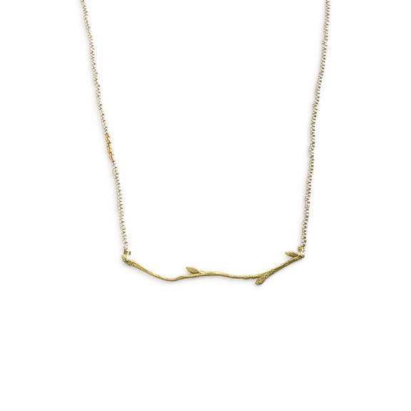Colar de ramo de brotamento dourado por atacado de Nancy Nelson Jewelry
