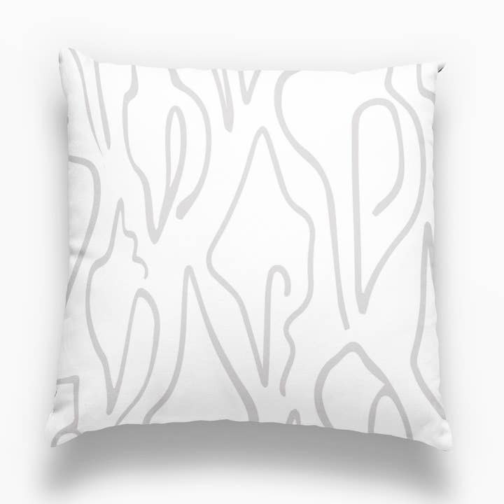 Edisto Pillow in Fog for wholesale by Emily Daws