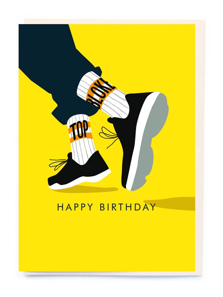 Trainers birthday card for wholesale by Noi Publishing