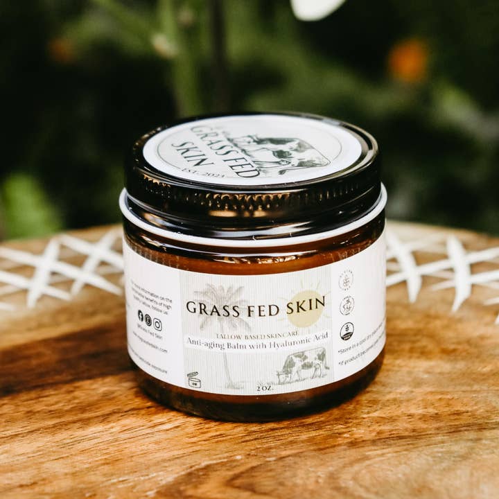 Grass Fed Skin - Wholesale Anti-Aging Moisturizer - Anti-Aging Balm with Hyaluronic Acid