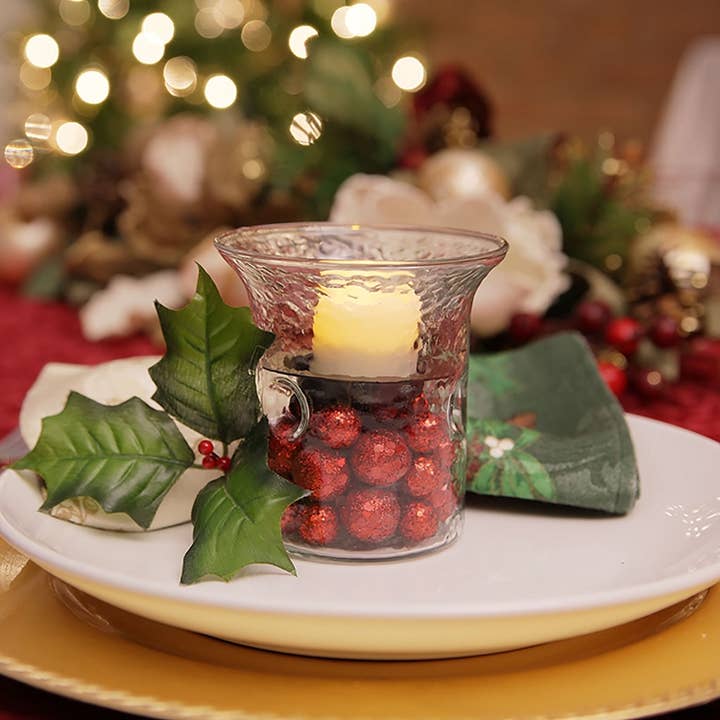 Small Camden Hammered Glass Fillable Hurricane for wholesale by Flipo Group, Ltd.