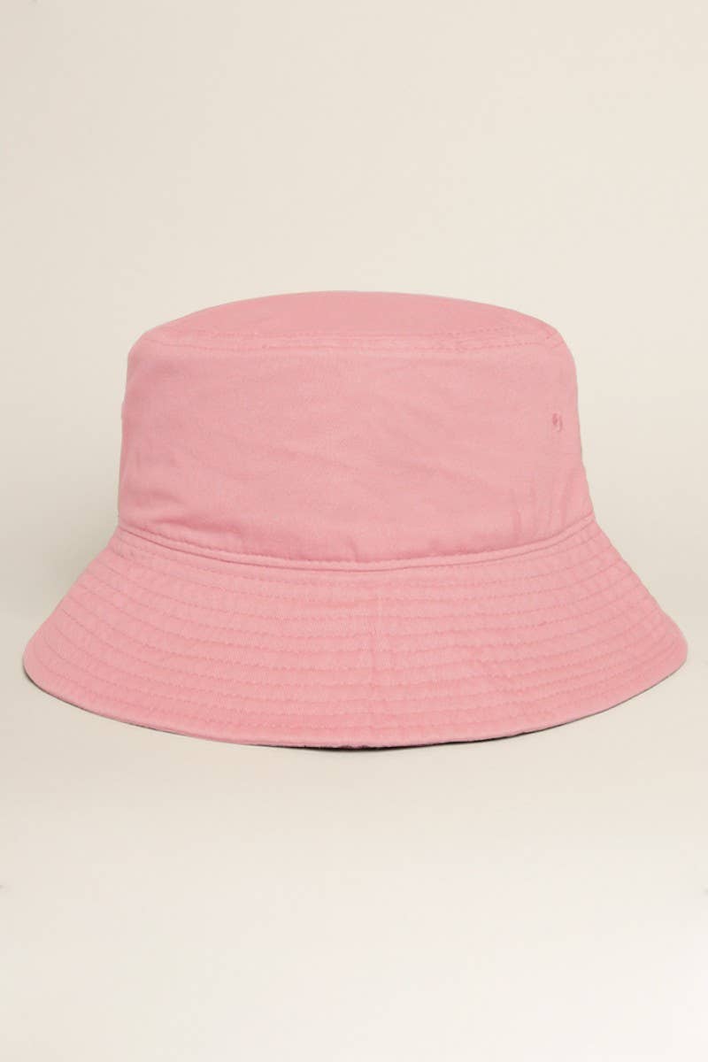Fashion City - Wholesale Bucket Hat - Women's - Light Solid Color Cotton Bucket Fisherman Hat6