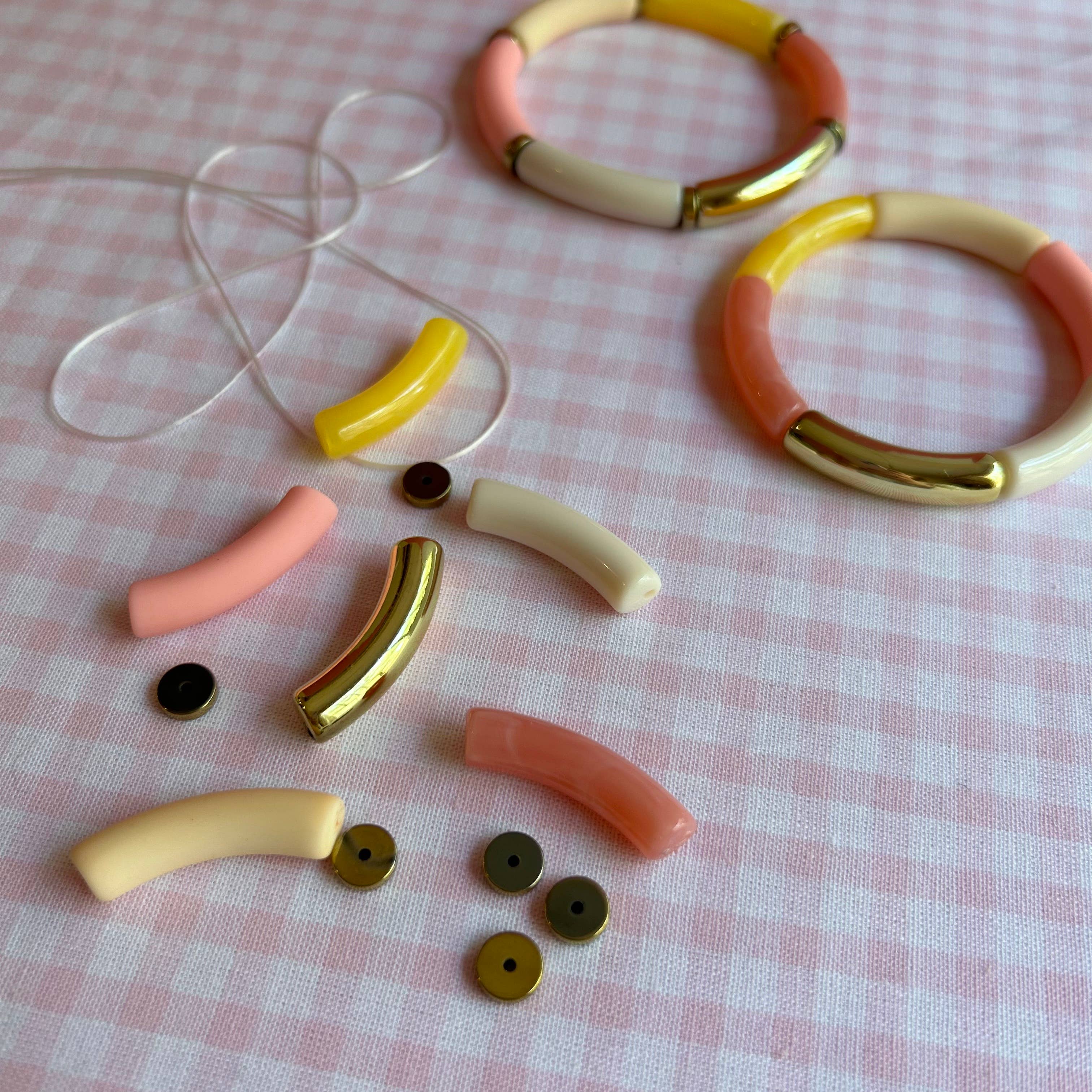 Mamie dans les orties - Wholesale Beaded Bracelet - DIY jewelry kit: Ice cream bangle bracelet2