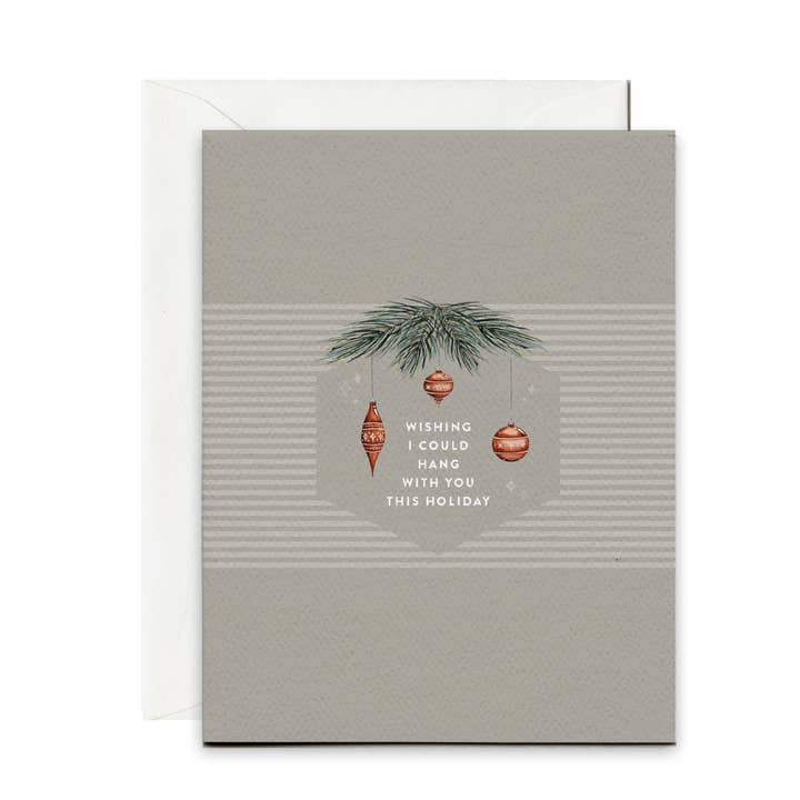 Modern kerst ornament wenskaart voor wholesale door Pip & Cricket