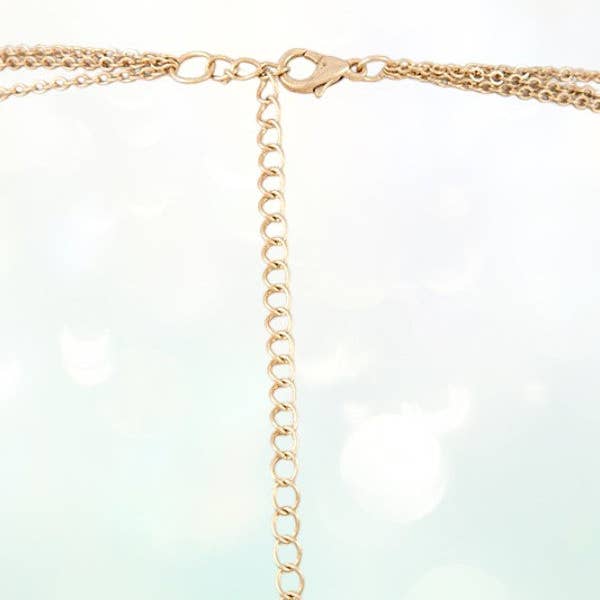 Andrea Bijoux - Wholesale Pendant/Charm Necklace - DISK LAYERED CROSS PENDANT NECKLACE1