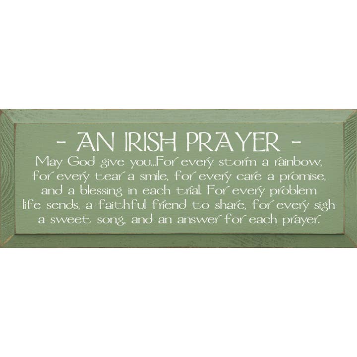 SAWDUST CITY - Wholesale Sign - An Irish Prayer Wood Sign8
