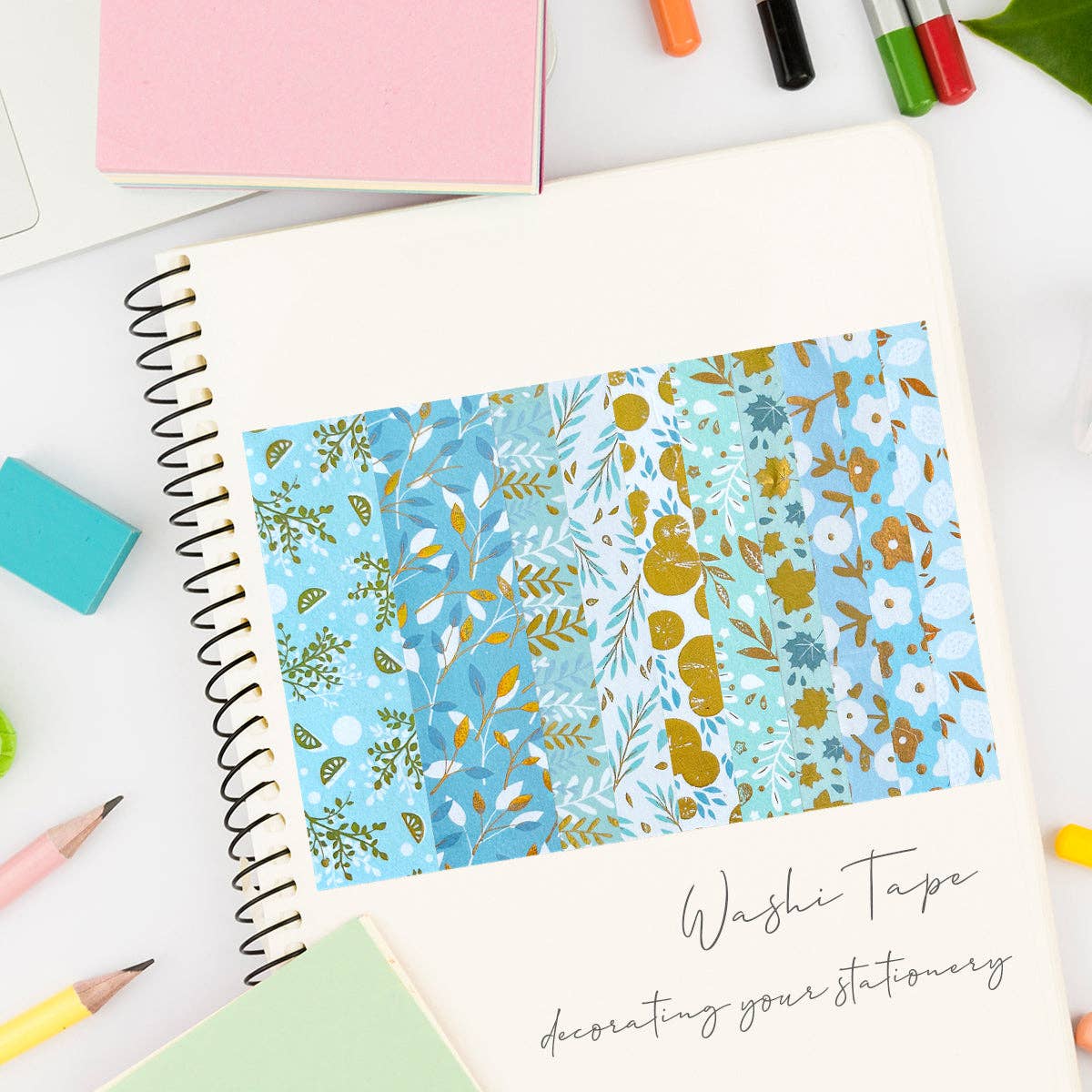 Wrapables.com - Wholesale Washi Tape - Wrapables Decorative Gold Foil Washi Tape Box Set11