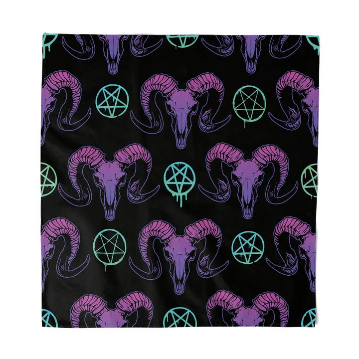 Bandana de crânios e pentáculos de cabra por atacado de Shady Front