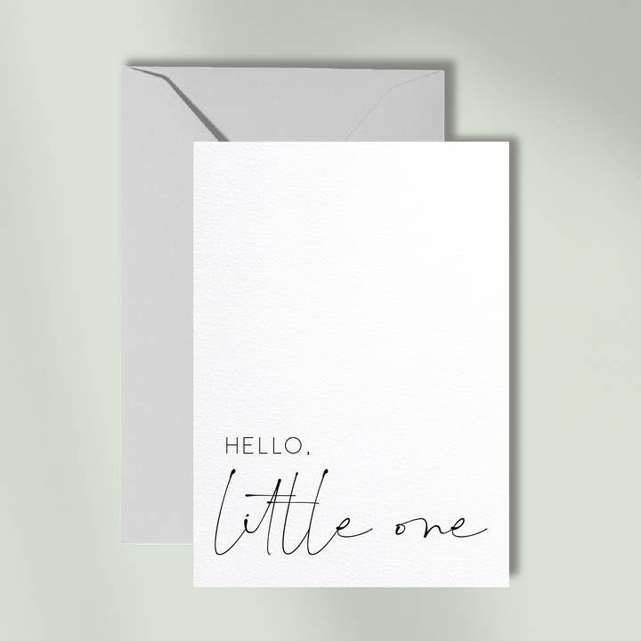 Hello, Little One | kaart met envelop voor wholesale door Debblschebbl Design Studio
