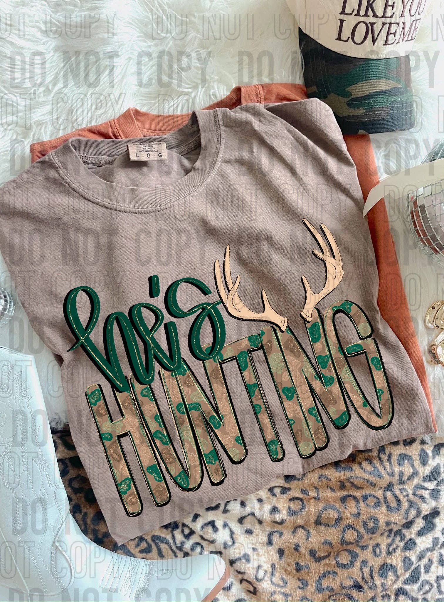 K and M Designs - Wholesale Sublimation Transfer - He's Hunting DTF Transfer0