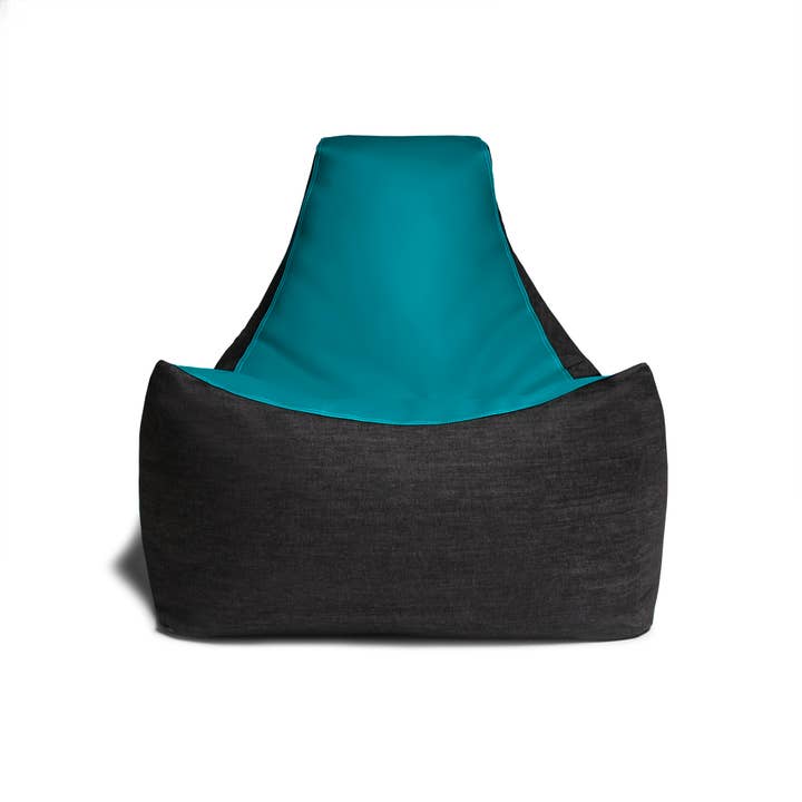 LuvU - Wholesale Chair - Jaxx Pixel Gamer Bean Bag Chair, Premium Vinyl / Dark Denim33