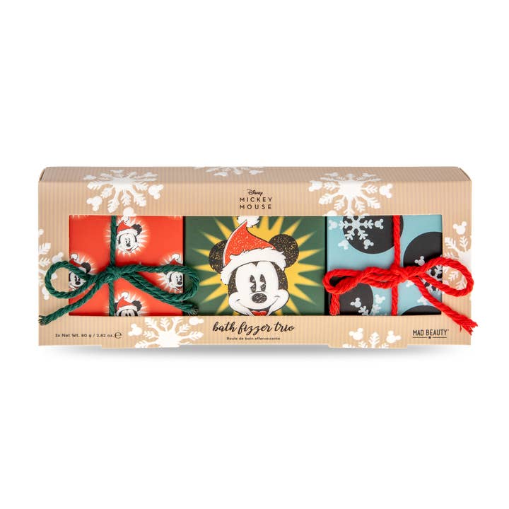 Mad Beauty Disney Mickey Jingle All The Way Fizzer Trio for wholesale by Mad Beauty USA LLC