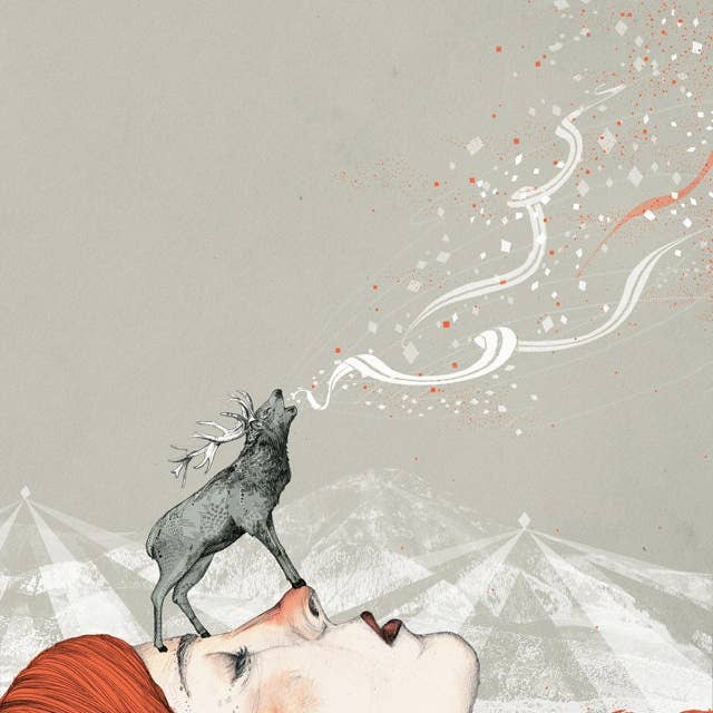 Deer Lady // Signed Print for wholesale by Sandra Dieckmann