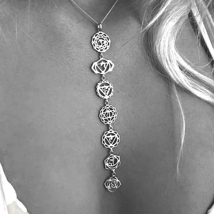 Chakra necklace for wholesale by Anna Lou of London