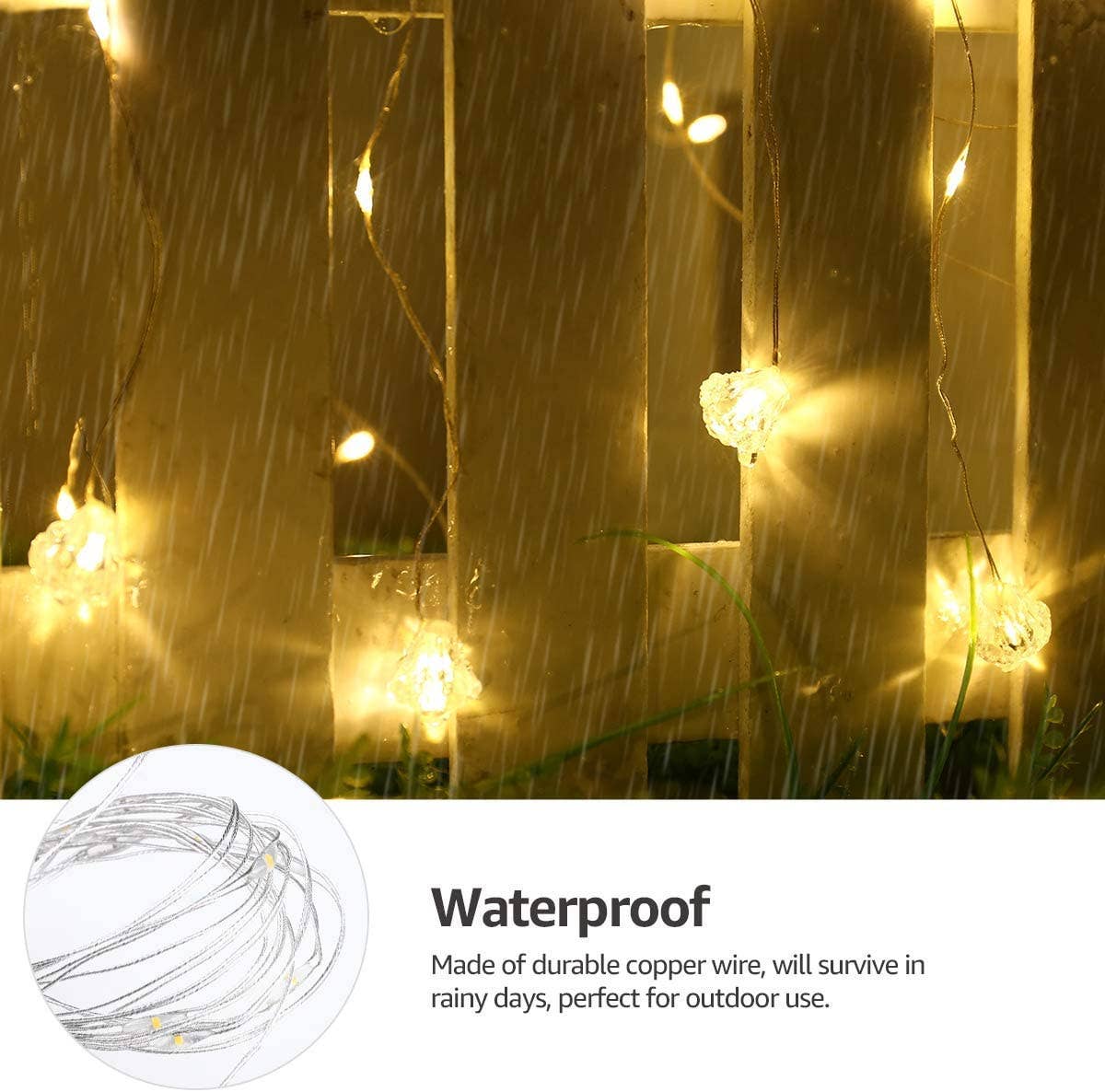 Perfect Holiday - Wholesale String Lights - 300 LED Curtain Lights USB Remote - Rainbow8