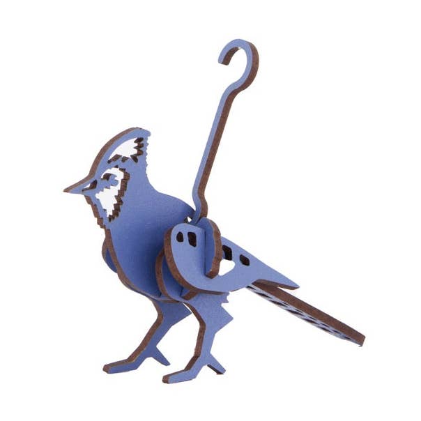 Blue Jay Wooden Kitset (Small), 3D Puzzle for wholesale by LITTLE AND WOOD