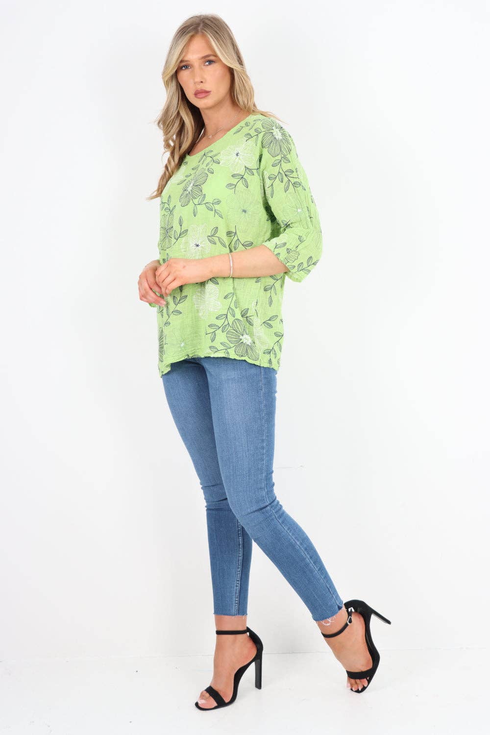 Miss Bold – Engroshandel Tunika - Dame – Italiensk bomuldsoverdel med blomsterprint22