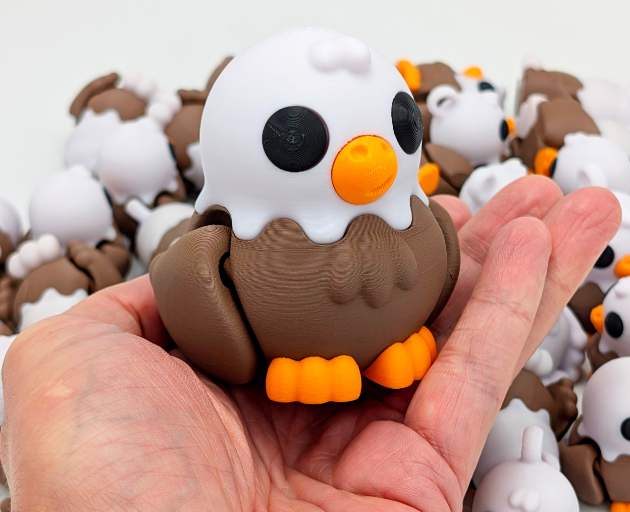 Great American Designs - Wholesale Fidget Toy - Kids - Tiny Baby Bald Eagle 3D Printed Toy, Fidget Toy1