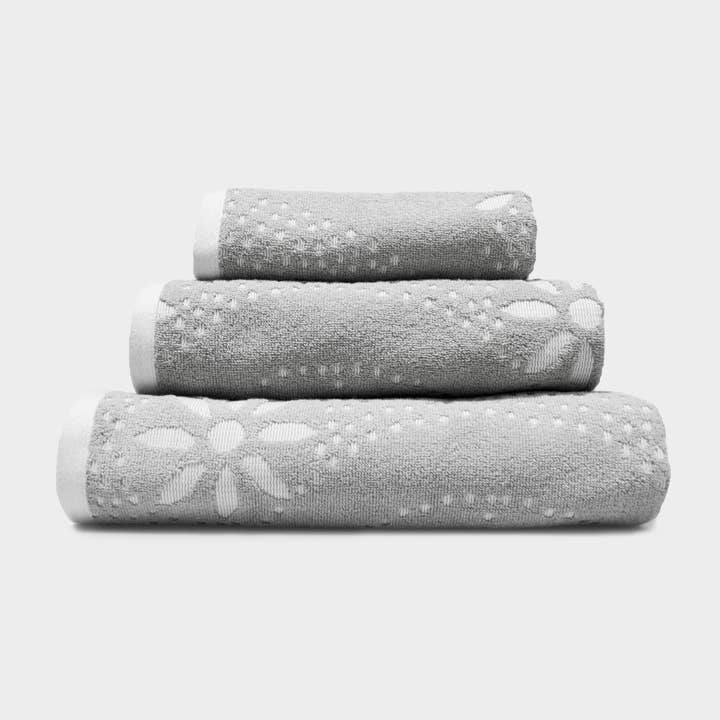 Allure Bath Fashions - Wholesale Bath Towel - Marrakesh Sculpted Floral Patterned Towels - 100% Cotton