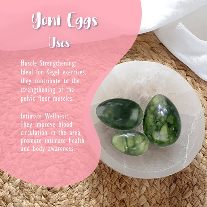Vives de la Cortada S.L - Wholesale Spiritual Stone/Crystal - Jade Yoni Eggs Pack5