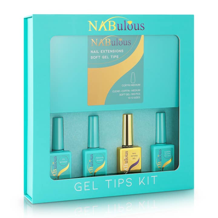 NABulous – Engroshandel Sæt til neglepleje – KIT | Gel T | Professionelt startkit NABulous Nails | Blødt gel negletip kit | Alt du behøver