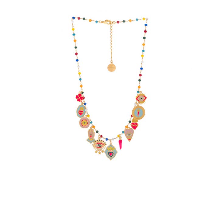 Magic Multicharms Necklace for wholesale by Principessa Glam