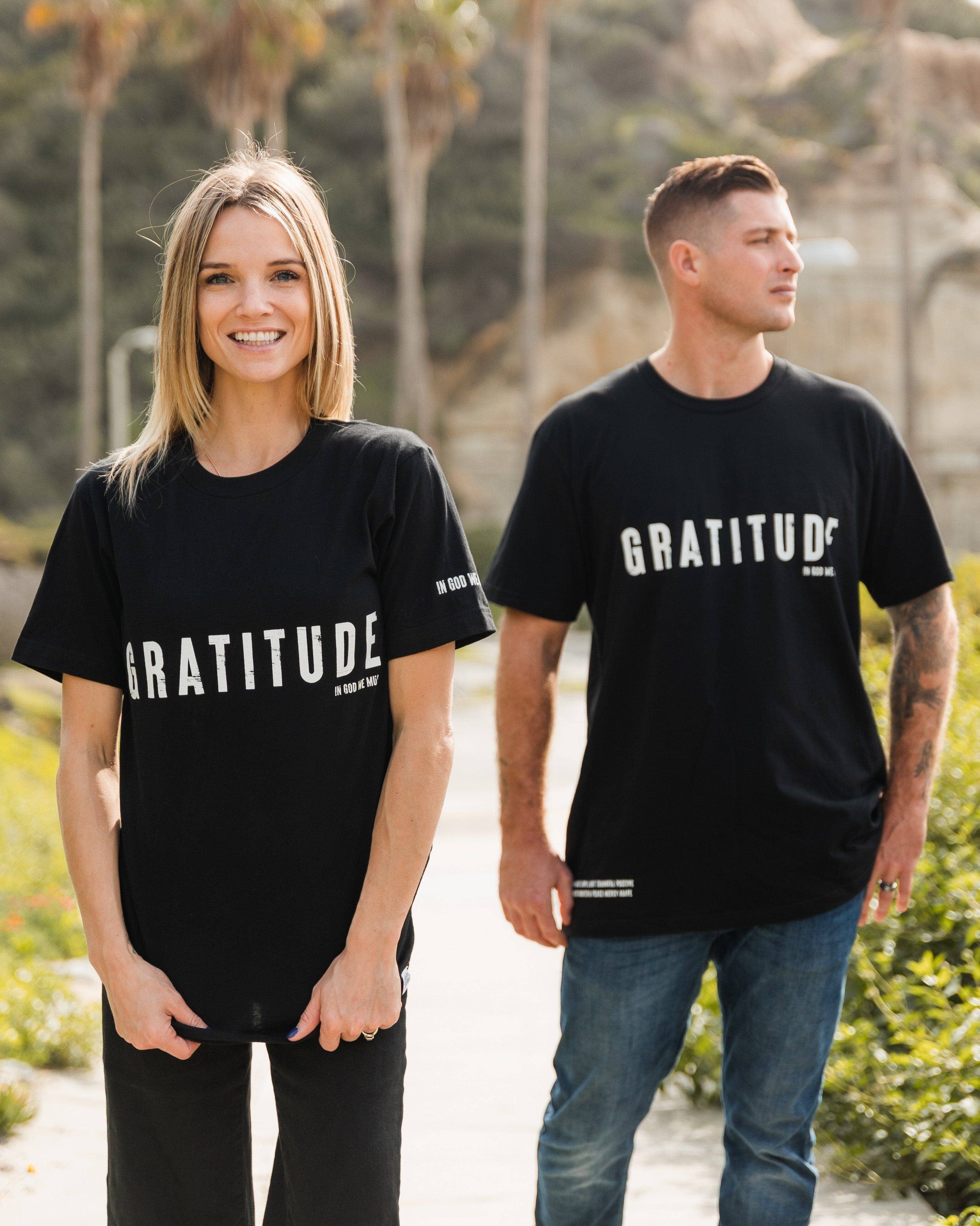 In God We Must - Wholesale Screen Printed T-Shirt - Men's - Gratitude Black Tee4