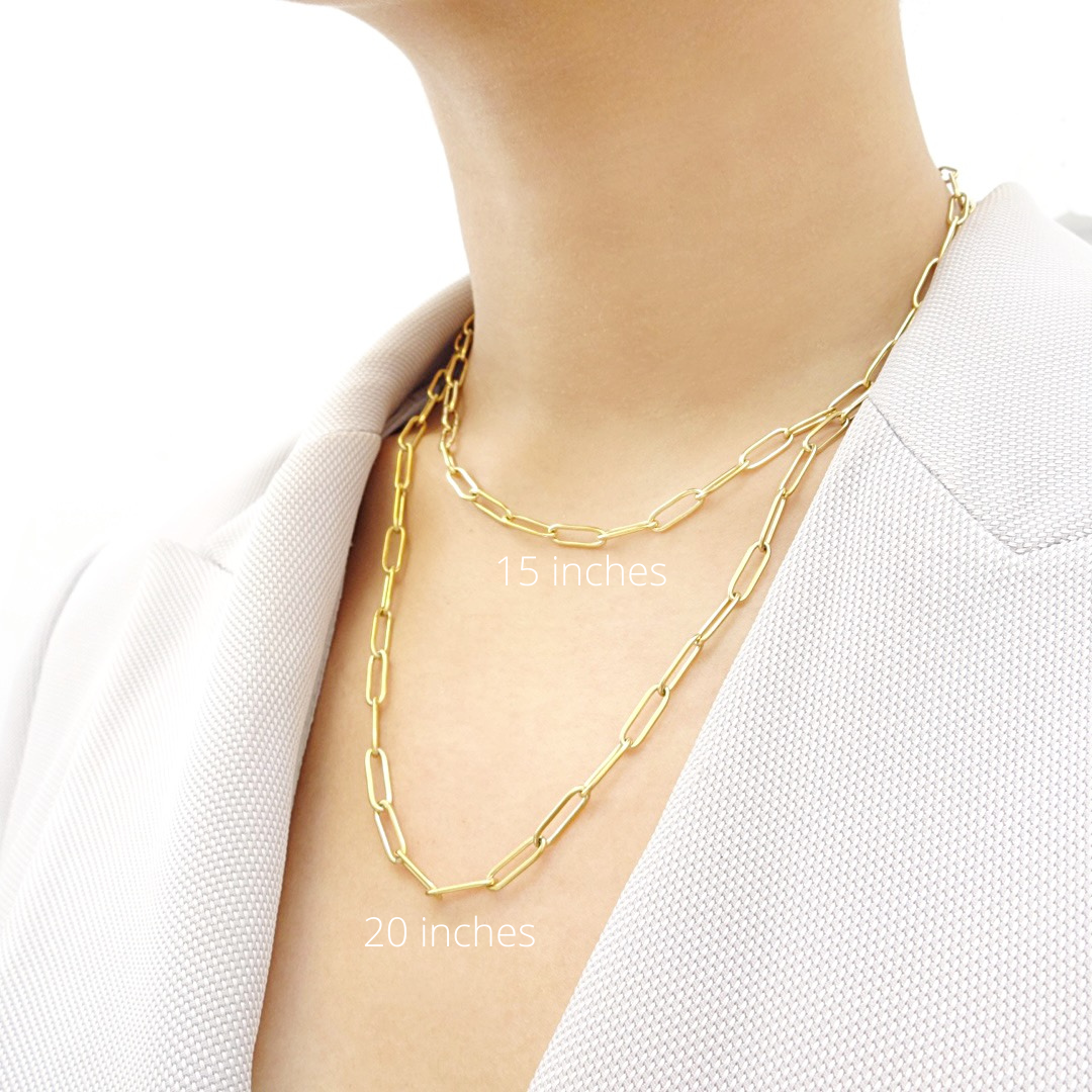 KIKICHIC - Wholesale Link & Chain Necklace - Oval Link Paper Clip Necklace6